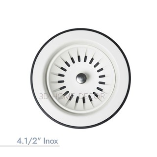 Válvula Pia Cuba Cozinha INOX Branco 4.1/2