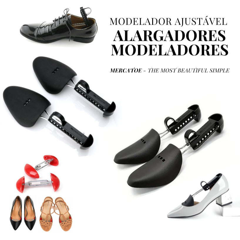 Par Alargadores ABS, FLEXÍVEL ou RED JOANETE para Sapato Tênis P ou G - Modelador Laceador Ajustador