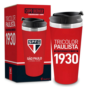 COPO TÉRMICO EMBORRACHADO SÃO PAULO em Oferta na Shopee