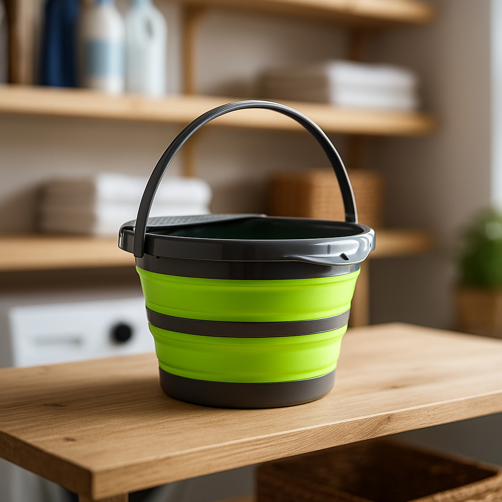 Balde Dobrável Silicone Retrátil Redondo Bacia Lavanderia Limpeza Camping Jardim Pesca 4L 5L 23L