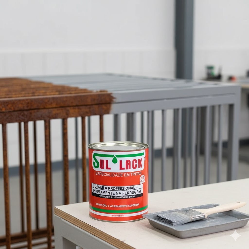 Tinta Para Ferro  portão grade piso metálico mezanino lixeira Metais Direto Na Ferrugem 900ml/3,6L em Oferta na Shopee