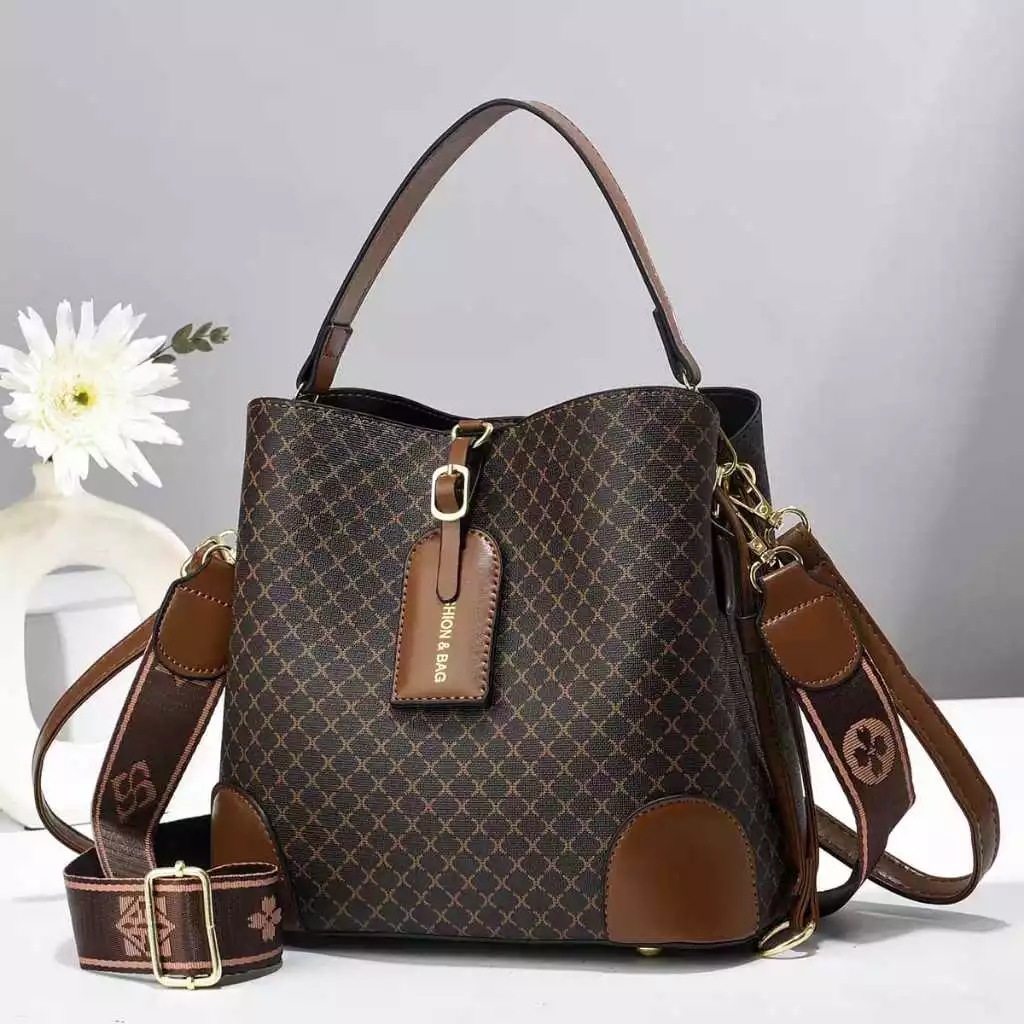 Bolsa Feminina Saco Transversal E Mão Estampada Moderna Luxo 5889/6058
