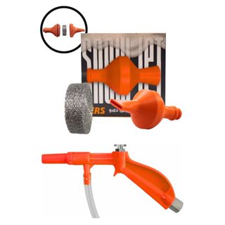 Snowjet Bico Gerador Espuma Laranja Kers + Filtro Aço Eterno + Pulverizador Steula Kers em Oferta na Shopee