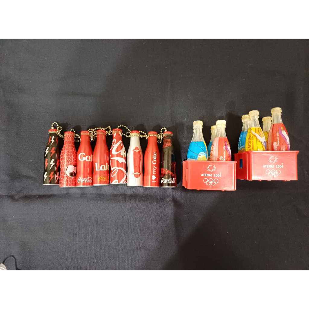 2 Mini engradado Coca-Cola olimpiadas Atenas 2004 +16 garrafinhas  !