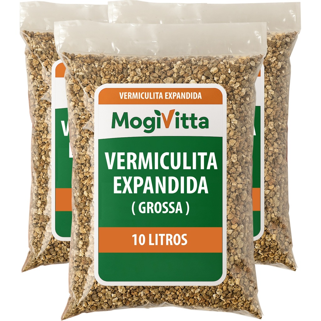 Vermiculita Expandida Grossa - Substrato Orgânico Natural - Germinação - Plantio - Sachê Aromático