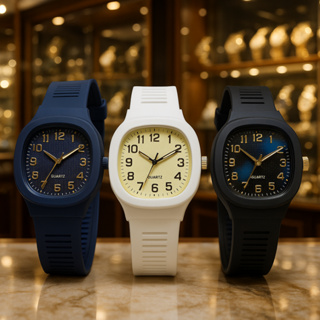 Relógio Analógico Unissex Casual e Esportivo – Pulseira de Silicone em Oferta na Shopee