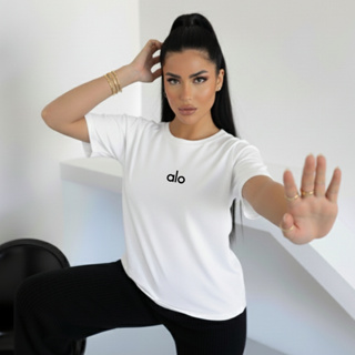 Camiseta Estilosa Feminina 100% Algodão Blusa Academia Várias Cores em Oferta na Shopee