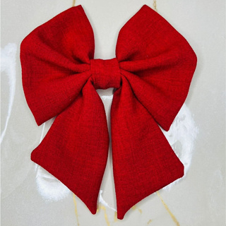 laço grande moda feminina adulto /laço de cabelo bico de pato diversas cores vermelho em Oferta na Shopee