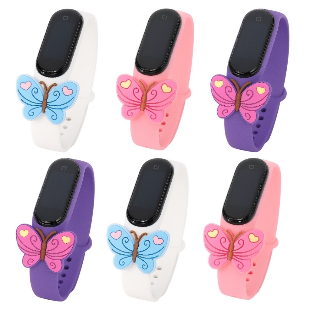Kit 10/15/20 Relógio led digital tema borboleta para aniversario de menina em Oferta na Shopee