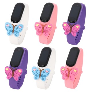 Kit 10/15/20 Relógio led digital tema borboleta para aniversario de menina em Oferta na Shopee