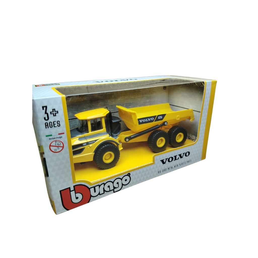 Miniatura Trator Escavadeira Volvo Ec220E  CAMINHAO VOLVO 1/50  Burago
