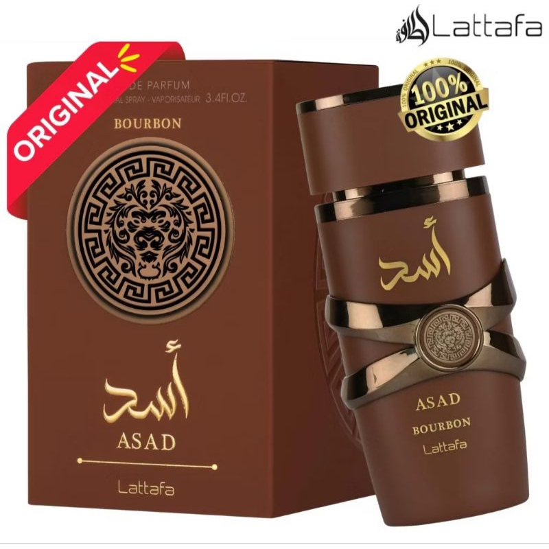 PERFUME ARABE MASCULINO LATTAFA ASAD BOURBON EDP 100ML original -Envio imediato