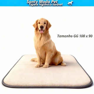 kit 2 tapete higiênico lavavel grande cães, GG, tam. 100 x 90, xixi cachorro /pet. em Oferta na Shopee