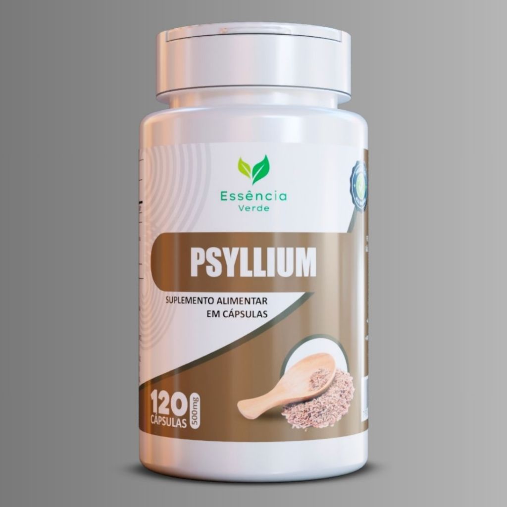 Detalhes do Psyllium 500mg | 120 Cápsulas | Fibra Natural | Suplemento Premium