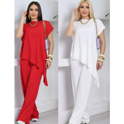 CONJUNTO FEMENINO CALÇA LONGUETE  E BLUSA LONGA ESTILOSO CASUAL E CONFORTAVEL TECIDO ANARRUGA em Oferta na Shopee