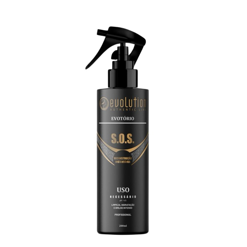 Reconstrutor capilar instantâneo, Evolution uso necessário 200ml S.O.S para cabelos emborrachados
