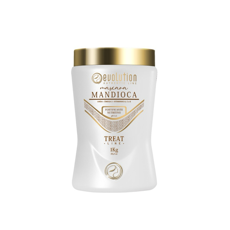 Evolution Máscara Tratamento Profundo Ômega 3 Extrato de Mandioca Collagen 1KG - ENVIO IMEDIATO