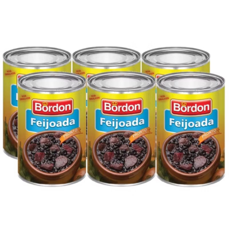 Kit 2,6,12 FEIJOADA BORDON EM LATA 430g ORIGINAL