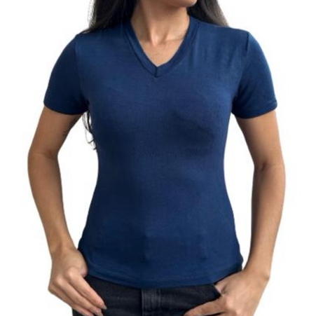 Blusa feminina 100% Viscolycra Premium básica manga curta segunda pele malha fria treino uniforme casual festa blusinha