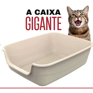 CAIXA DE AREIA PET INJET– A MAIOR Bandeja Sanitária para Gatos em Oferta na Shopee