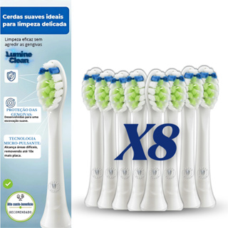Kit 8 Refis para Escova Elétrica Compatível Philips Sonicare e Colgate SonicPro em Oferta na Shopee
