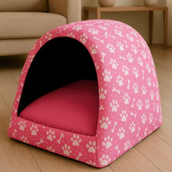 Cama pra Cachorro e Gato Casinha Toca Iglu P a G Base Impermeável
