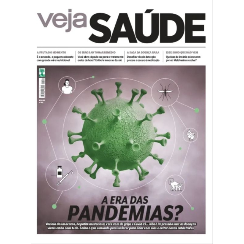 Revista Veja Saúde n° 481 - Julho 2022 - Editora Abril - A Era das Pandemias?