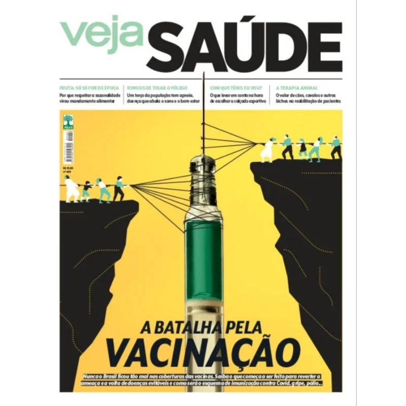 Revista Veja Saúde nº 489 - Março 2023 - Editora Abril - A Batalha Pela Vacinação