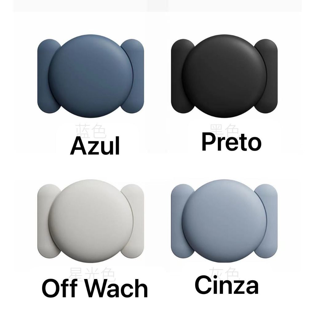 Capa Case Silicone Para Airtag Rastreador Ima Magnético Para Superfícies De Meta