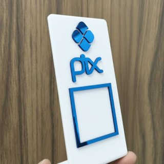 Placa PIX Acrílica QR Code Display de Mesa em Oferta na Shopee