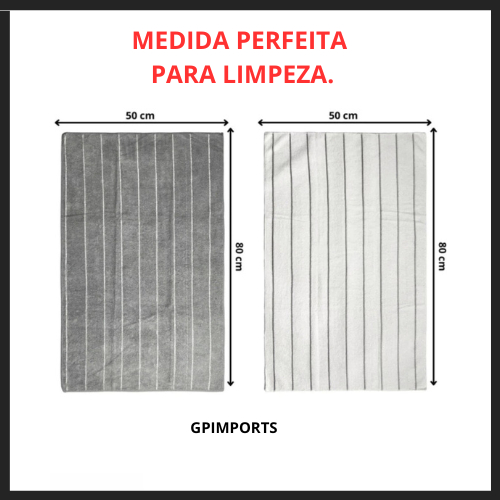 KIT 2 Pano De Chão Grandes Em Microfibra Panão 80x50 Super Absorvente envio rapido em Oferta na Shopee