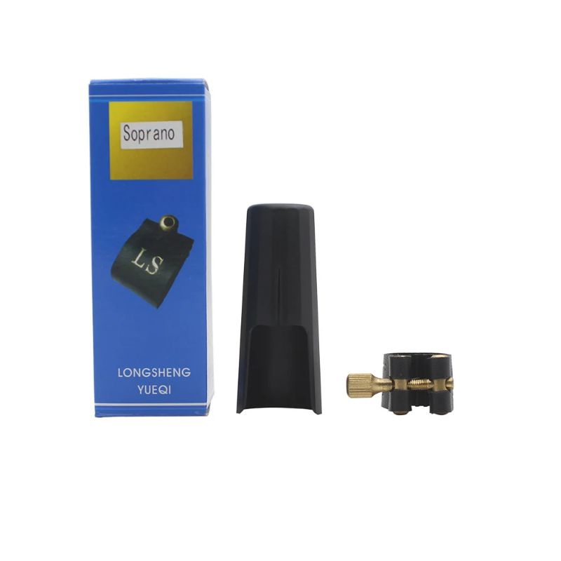 Abraçadeira com tampa Sax Reto Soprano em Si Bemol
