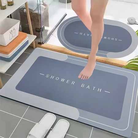 Tapete de Silicone para Banheiro – Absorvente e Antiderrapante para Pisos Molhados S2/S3 em Oferta na Shopee