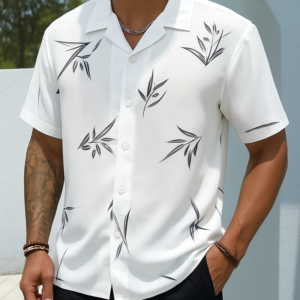Camisas Social Floridas Masculinas Confortável Havaiana Estampadas