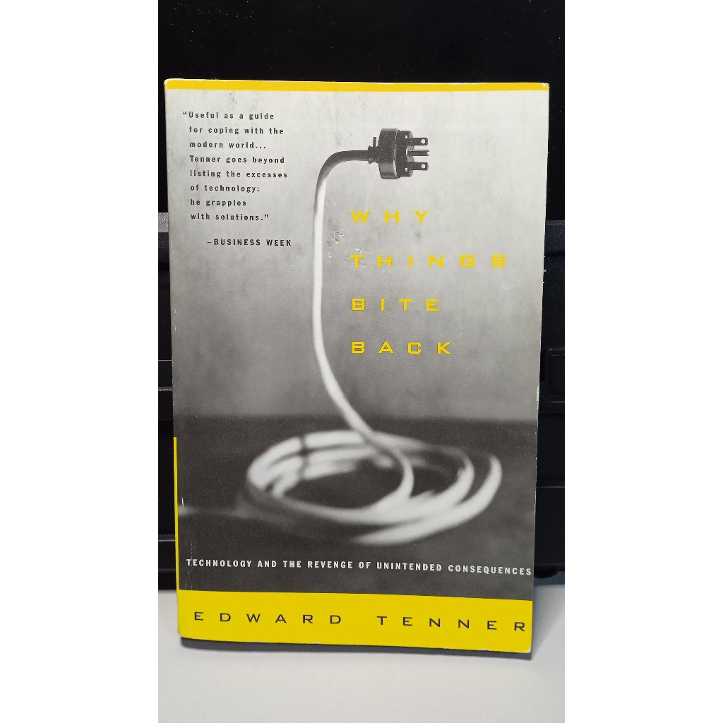 Livro Why things bite back - Edward Tenner