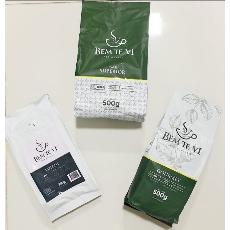 Kit Café Moído- Gourmet,  Cafe Especial e Superior Bem Te Vi Café Mineiro