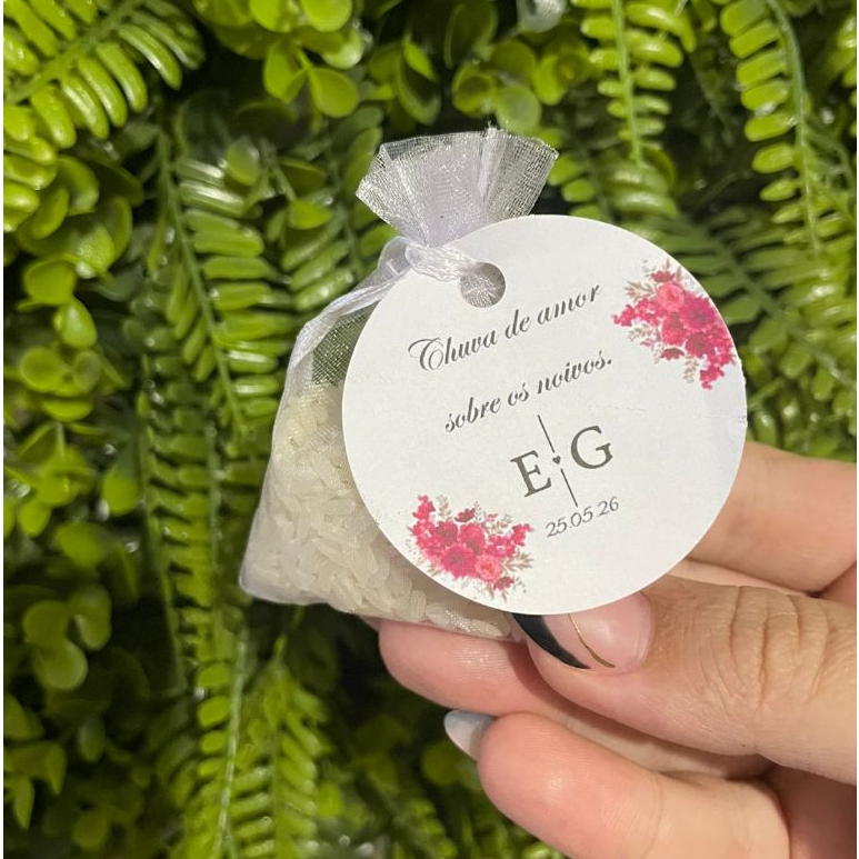 Chuva de Arroz Personalizado para Casamento  –  Chuva de Amor sobre os Noivos -  ACOMPANHA ARROZ!!!! em Oferta na Shopee