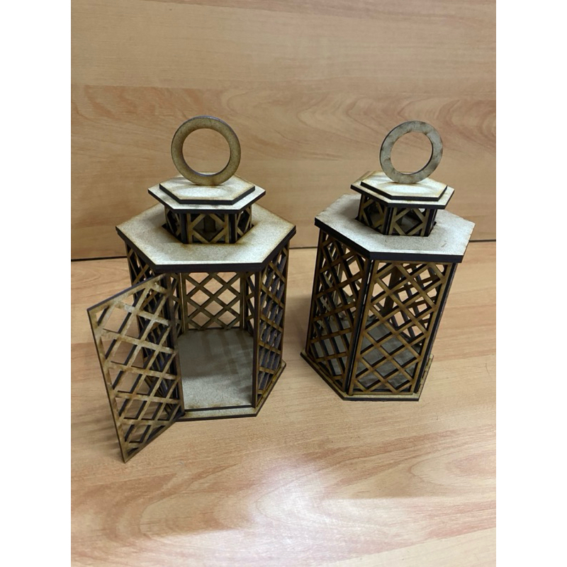kit 2 luminárias, Lanterna marroquina, luz, luminária,luminária jardim, luminaria para vela, MDF