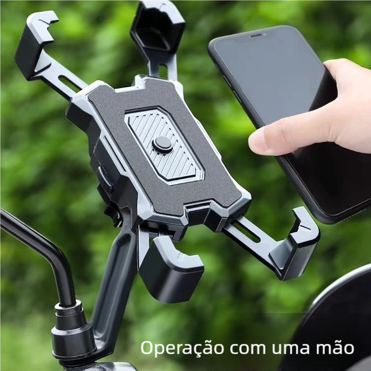Suporte Celular Bicicleta Elétrica – Universal Moto, Anti-Caída, Navegação em Oferta na Shopee