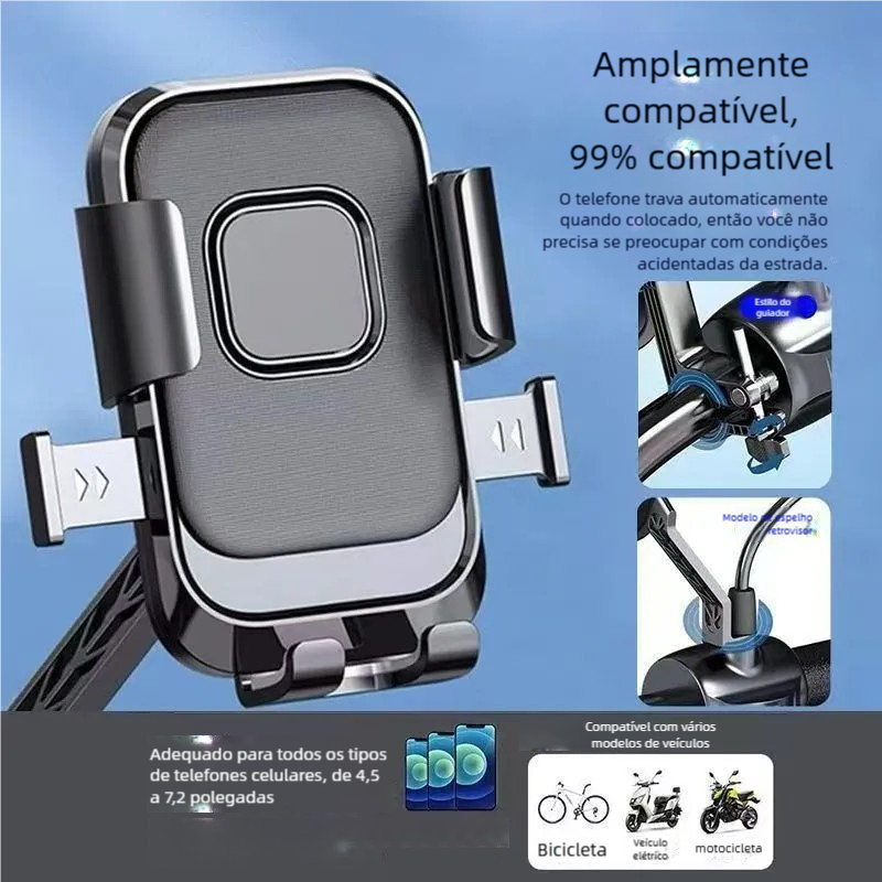 Suporte Celular Impermeável Bicicleta Elétrica – Moto, Estável Sem Balanço em Oferta na Shopee