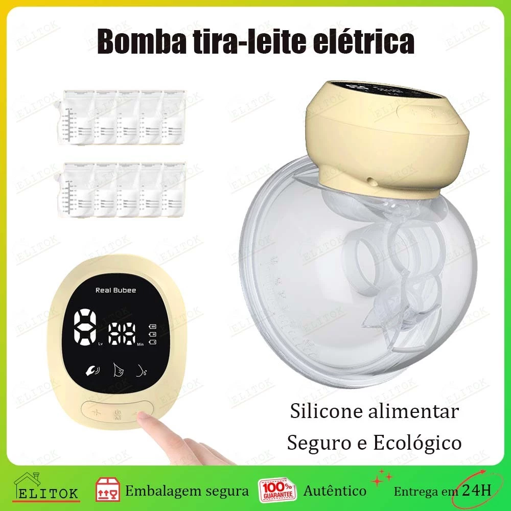 Amarela Bomba de Tira-Leite Materno Elétrica Portátil Recarregável para amamentação