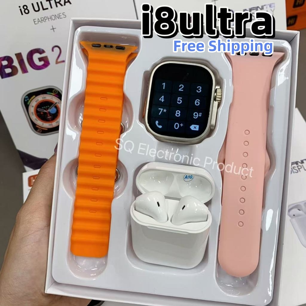 2026 Smartwatch I8 Ultra Max 2 Em 1 c/Fone Bluetooth-Relógio Inteligente IWO 16 em Oferta na Shopee