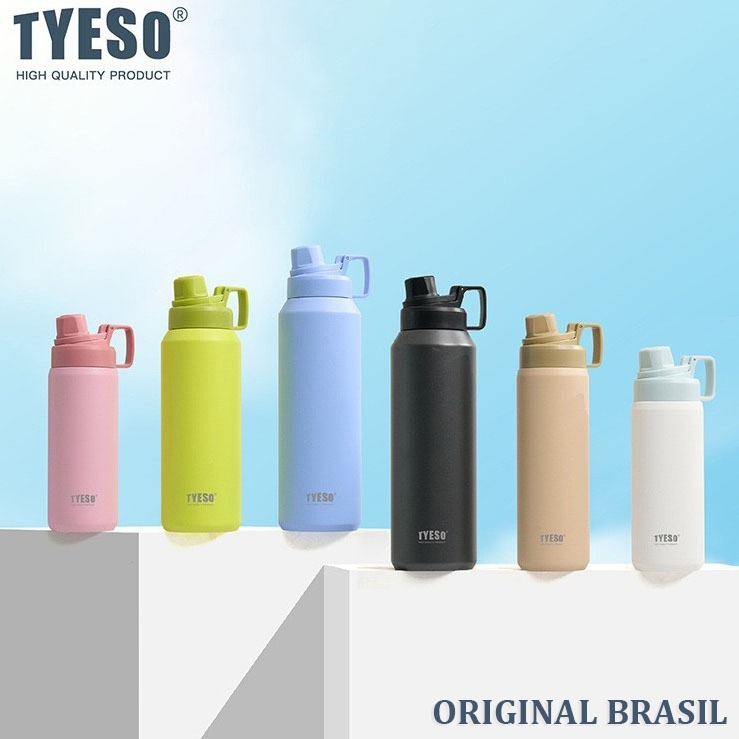 TYESO Garrafa Térmica Espacial 900ml Mantém Quente e Frio Isolamento de Alta Performance em Oferta na Shopee