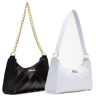 KIT 2 BOLSAS FEMININAS BAGUETE ALÇA CORRENTE BORDADA OMBRO DE LADO TIRACOLO em Oferta na Shopee