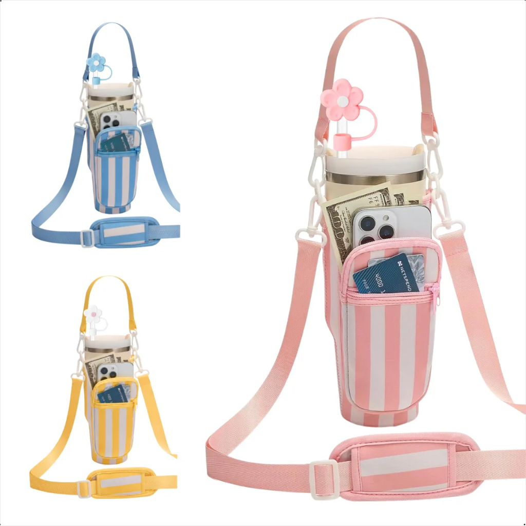 Bolsa, Porta Copo Garrafa, Bag, Capa De Neopreme C/ Alça Ajustável,  P/ Copo Térmico 40 oz, 1,18 ml, 1,2 ml (SEM O COPO)