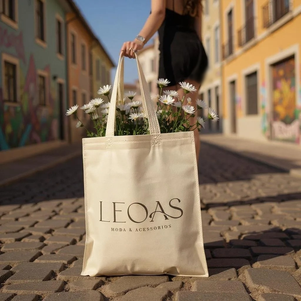 Kit 100 Sacolas 30x35  Personalizadas TNT