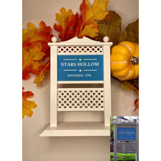 Placa Decorativa Stars Hollow Gilmore Girls Série em 3D