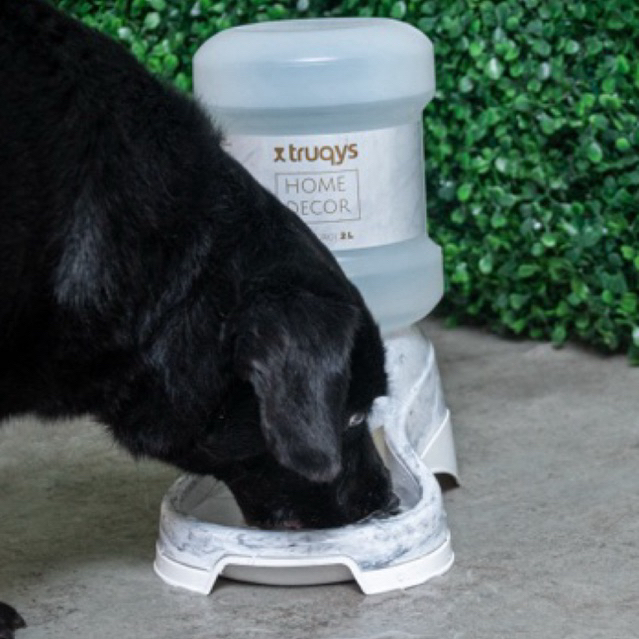 Bebedouro Automático Pet 2L Mármore  para Cães e Gatos– Elegante Água Sempre Fresca e Limpa
