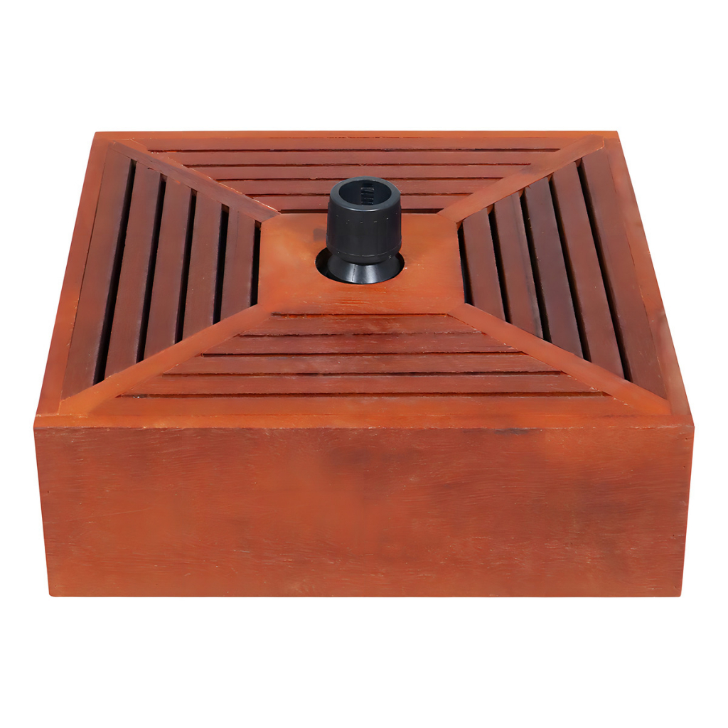 Base Para Ombrellone guarda-sol 20kg Revestida Em Madeira Bel Oferta