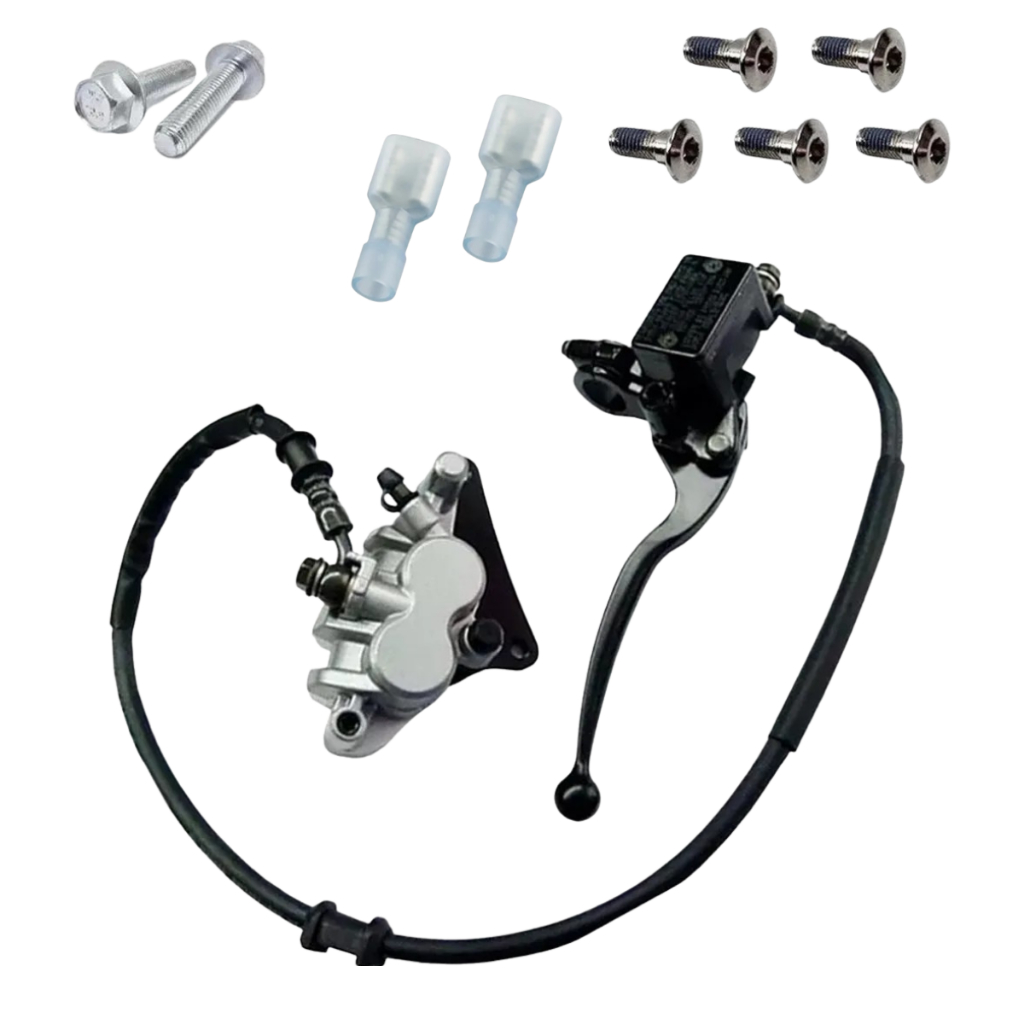 Kit Freio Disco Cg150 Start Cg160 Start Titan Fan 150 160 2014 A 2024 Burrinho Pinça Flexível Parafusos Stilo